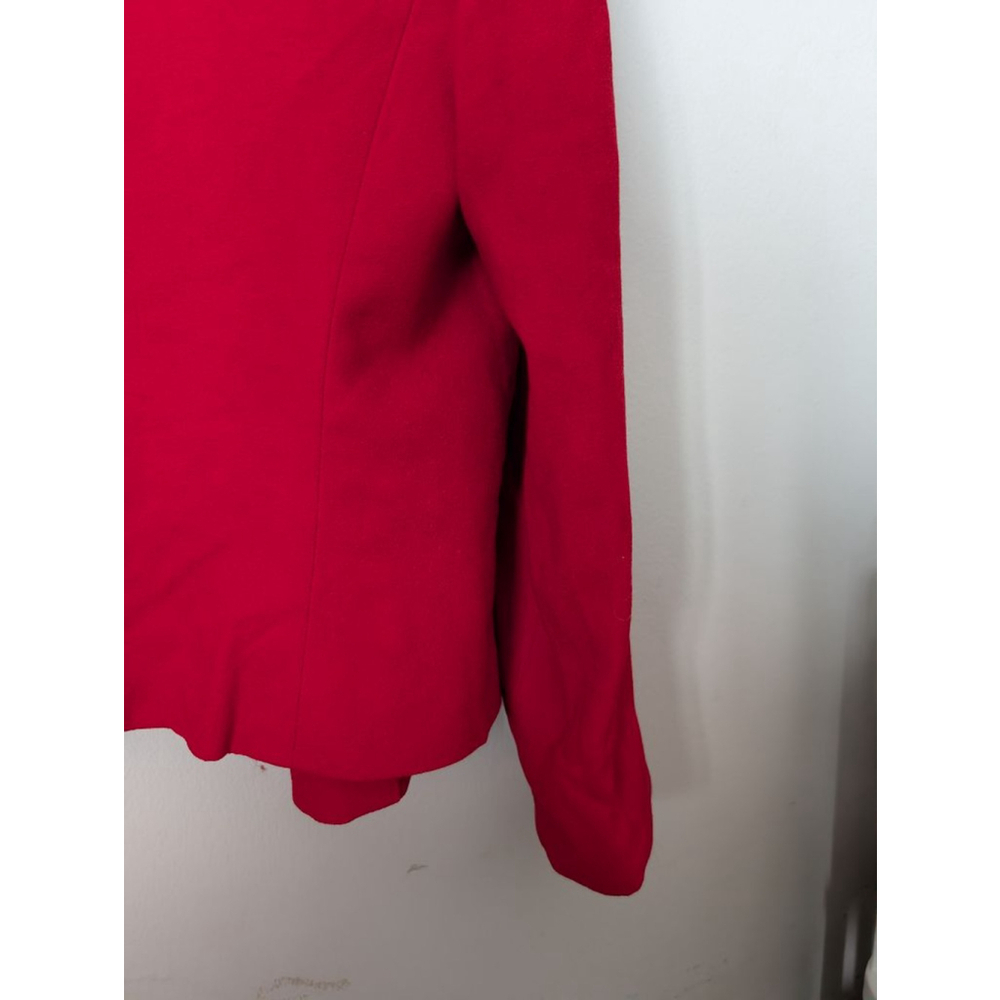 Kasper ASL Red Double Breasted Blazer Gold Buttons - Picture 11 of 11
